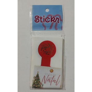 12340 LACRE SACOLA NATAL VERMELHO COM 20UND - STICKR