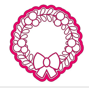 10759 KIT CORTADOR + CARIMBO GUIRLANDA NATALINA 3D REF1049 - RR CORTADORES