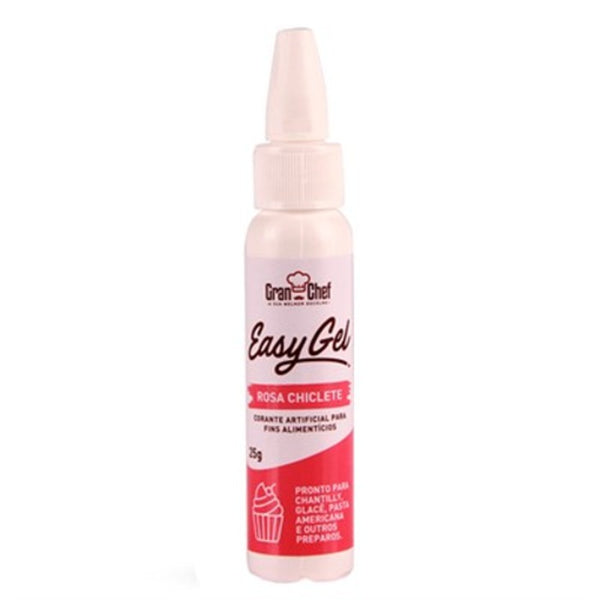 CORANTE EASY GEL ROSA CHICLETE 25G - GRAN CHEF