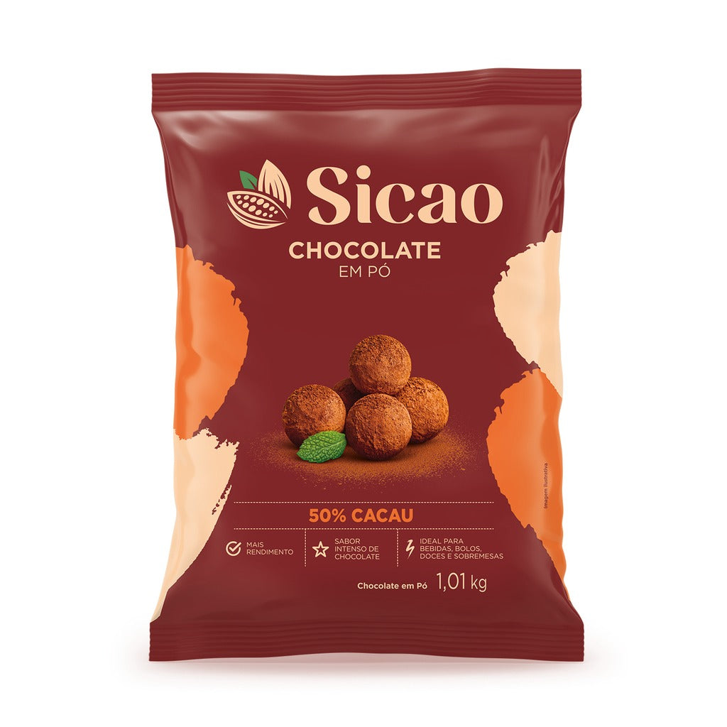 0752 CHOCOLATE EM PÓ 50% CACAU 1,01KG CHD-12S108A99 - SICAO
