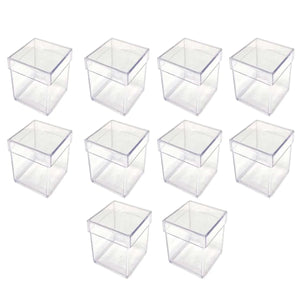 10751 CAIXA CRISTAL 3X3 TRANSPARENTE 10 UND REF0856 - LSC TOYS