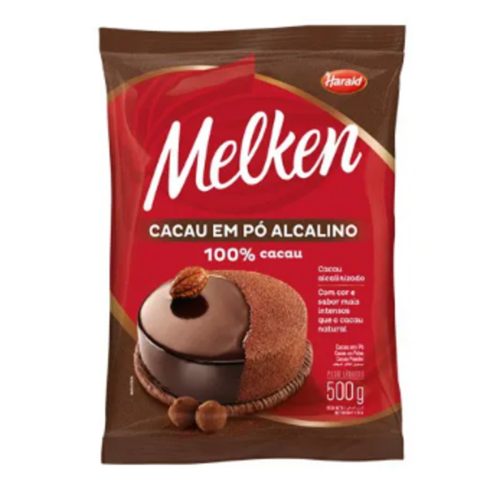 CACAU EM PÓ ALCALINO 100% MELKEN 500G - HARALD