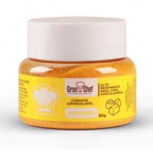 CORANTE LIPOSSOLÚVEL AMARELO 30G - GRAN CHEF