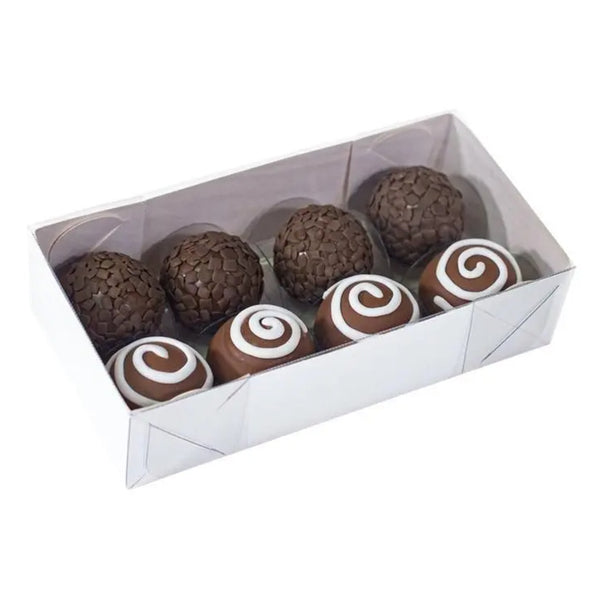 10723 CAIXA ESSENCIAL 08 DOCES BRANCO REF 5054 - IDEIA EMBALAGENS