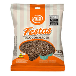 11138 CONFEITO FLOCOS MACIO SABOR CHOCOLATE ESCURO 120G - MIX