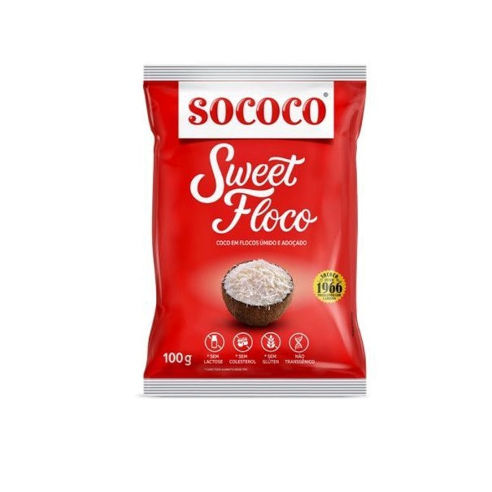 SWEET FLOCO ÚMIDO E ADOÇADO 100G - SOCOCO