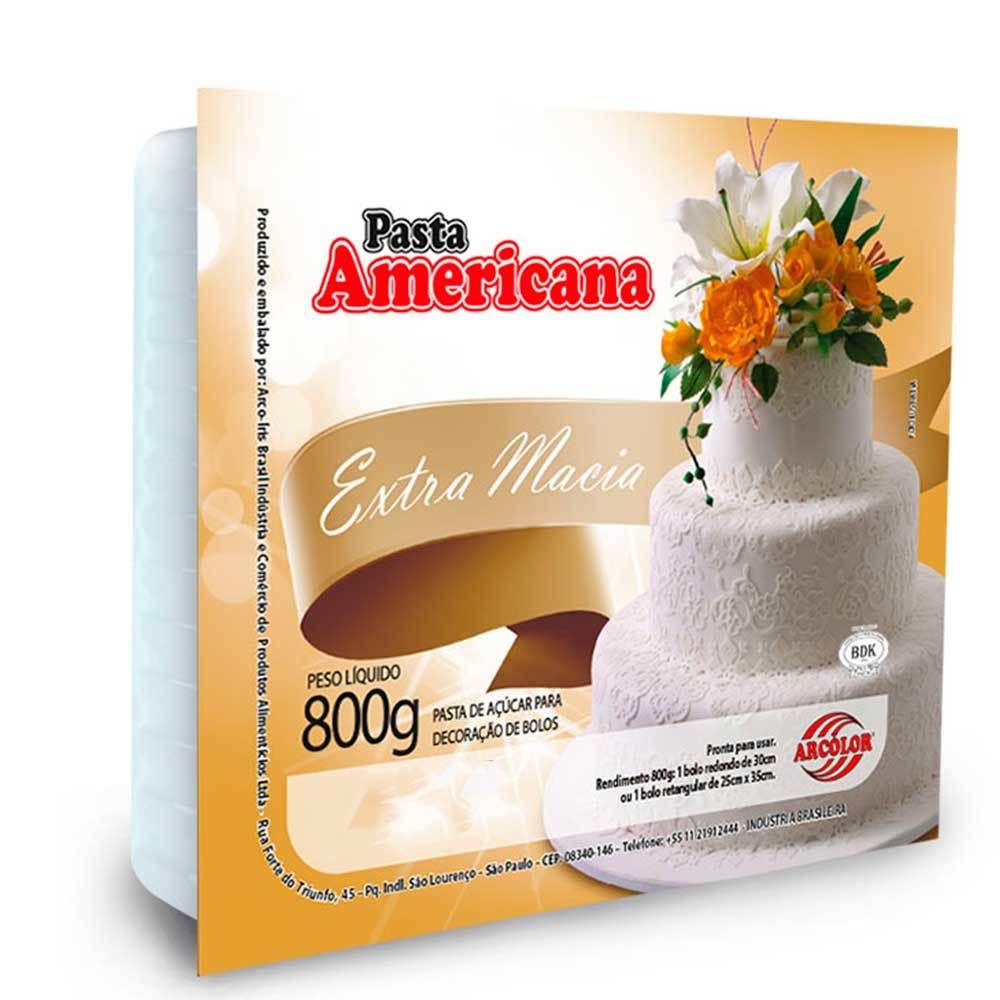 1634 PASTA AMERICANA BRANCA SABOR BAUNILHA 800G - ARCOLOR