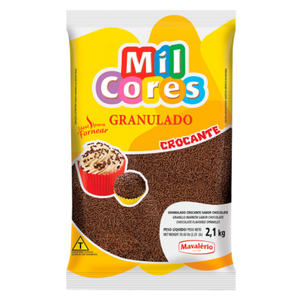 GRANULADO CROCANTE SABOR CHOCOLATE 2,1KG - MAVALÉRIO