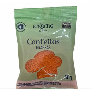 11978  CONFEITO COLORIDO LARANJA 80G - ICEBERG