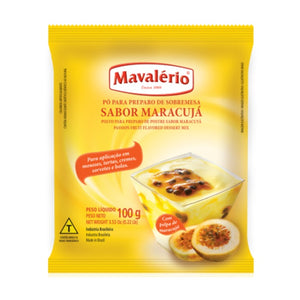 PÓ PARA SOBREMESA SABOR MARACUJÁ 100G - MAVALÉRIO
