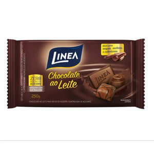 CHOCOLATE ZERO AÇÚCAR AO LEITE 250G - LINEA