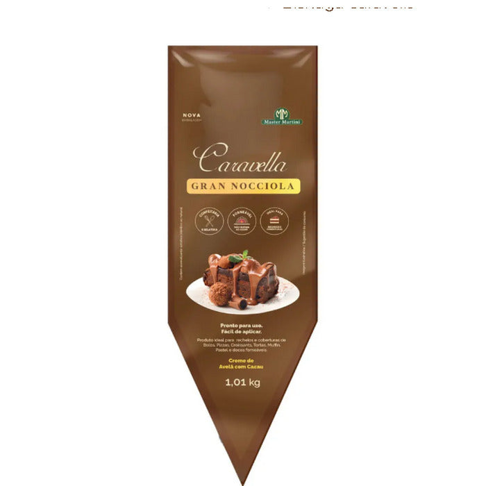 11786 BISNAGA CARAVELLA GRAN NOCCIOLA CREME DE AVELÃ COM CACAU1,01 - MASTER MARTINI