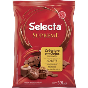 5217 COBERTURA AO LEITE SUPREME SELECTA EM GOTAS 1KG - MIX