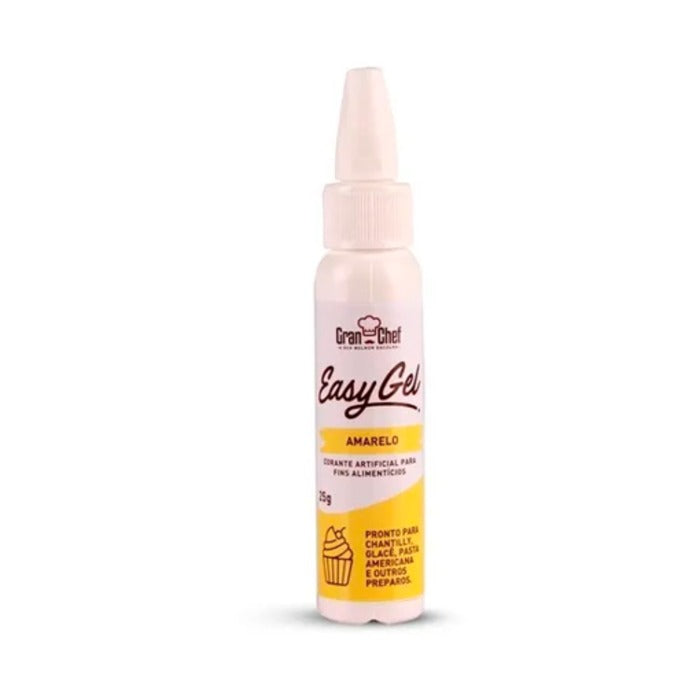 CORANTE EASY GEL AMARELO 25G - GRAN CHEF