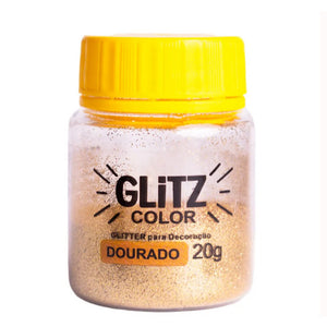 GLITTER PARA DECORAÇAO DOURADO 20G - FAB