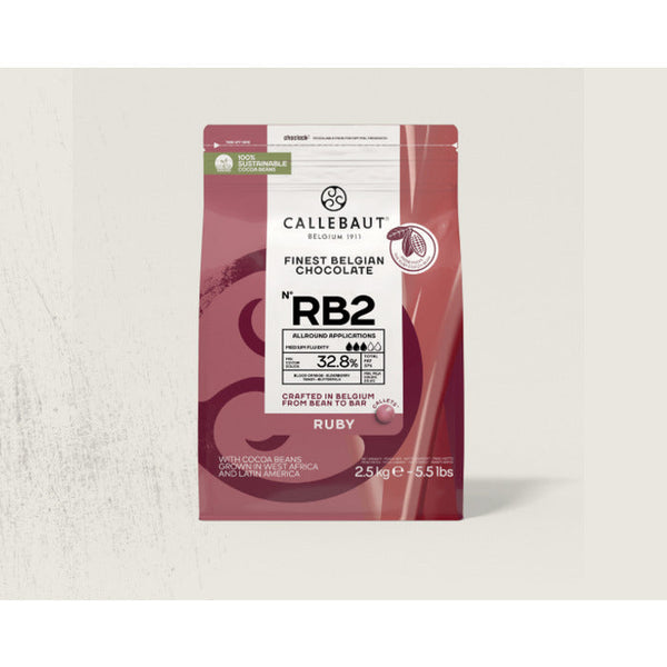 10848 CHOCOLATE RUBY 32,8% 2,5KG - BARRY CALLEBAUT CHR-Q37RB2-2B-U75