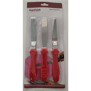 11658 JOGO DE ESPATULAS INOX CABO PLASTICO REF ESP -750 - KEHOME