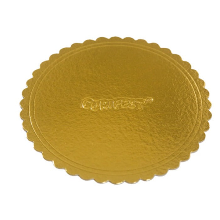 CAKE BOARD PREMIUM 35CM OURO - CURIFEST