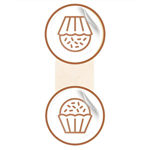 12310 ETIQUETA LACRE BRIGADEIRO COM 20 UND - STICKR