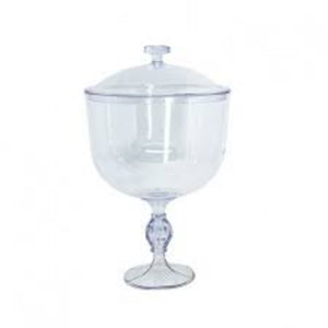 10046 TAÇA AMERICANA EXCLUSIVE TRANSPARENTE COM TAMPA 1,250L - LSC TOYS