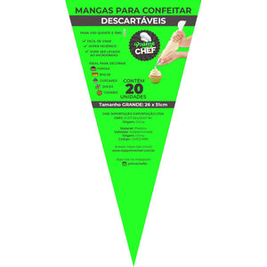 SACO DE CONFEITAR GRANDE 20 UND GMEZN981 - PRIME CHEF