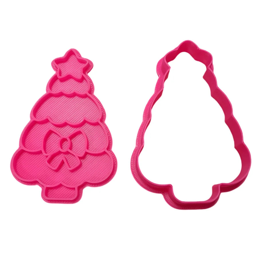 10400 KIT CORTADOR CARIMBO ARVORE DE NATAL 3D - RR CORTADORES