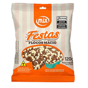 11139 CONFEITO FLOCOS MACIO SABOR CHOCOLATE MESCLADO 120G - MIX