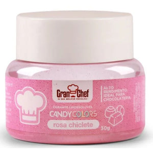 CORANTE LIPOSSOLÚVEL ROSA CHICLETE CANDY 30G - GRAN CHEF