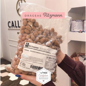 DRAGEADO AMÊNDOA CONFEITADA COM CHOCOLATE AO LEITE E CACAU 2,1KG - RITZMANN