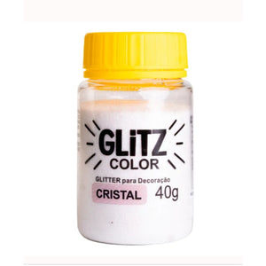GLITTER PARA DECORAÇAO CRISTAL 40G - FAB