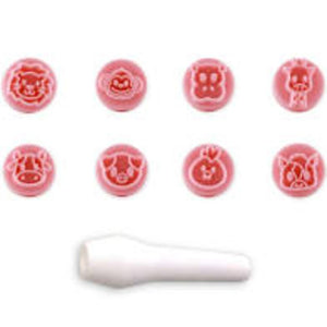 7704 KIT CARIMBOS ANIMAIS ROSA BEBÊ - BLUE STAR