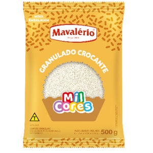 GRANULADO CROCANTE BRANCO 500G  - MAVALÉRIO