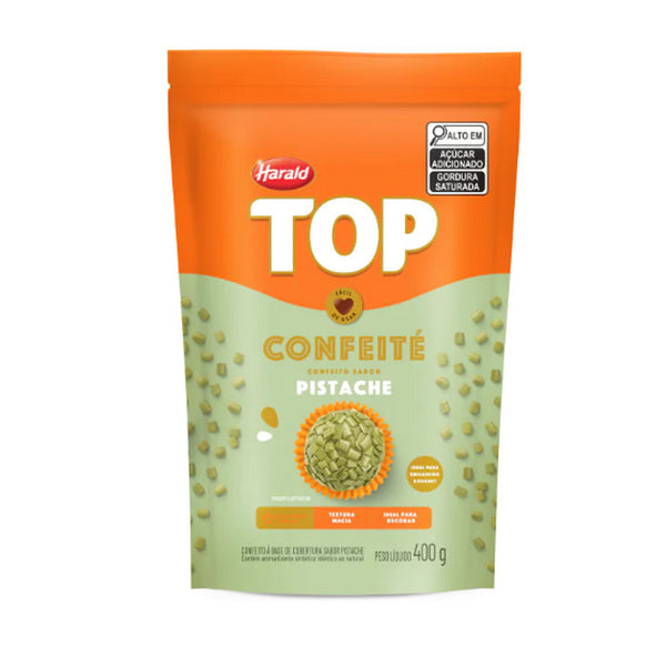 10757 TOP CONFEITE SABOR PISTACHE 400G - HARALD