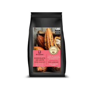 5356 CHOCOLATE GOURMET AO LEITE 38% CACAU EM LASCAS 2,02KG - RITZMANN