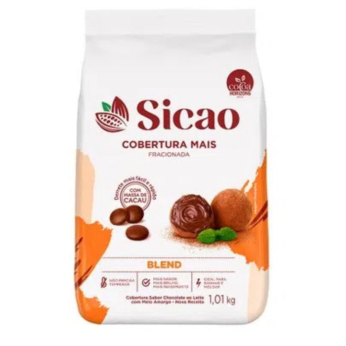 8446 COBERTURA MAIS SABOR CHOCOLATE BLEND GOTAS 1,01KG ILM-EZ-0016146 -B05 - SICAO