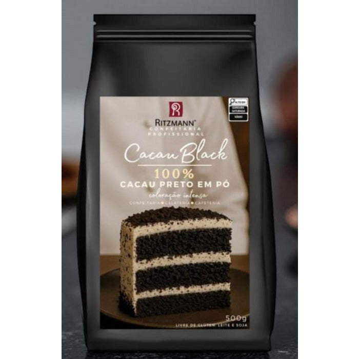 12277 CACAU EM PÓ BLACK/PRETO 500G - RITZMANN