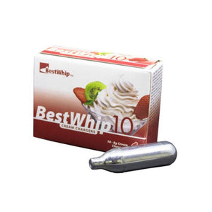 CÁPSULAS DE GÁS PARA GARRAFA DE CHANTILLY 10 UND X 8G - BEST WHIP