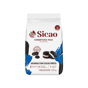 8579 COBERTURA SABOR CHOCOLATE AMARGO CACAU PRETO GOTAS 1,01KG -  SICAO ILD-EZ-7019130-B05