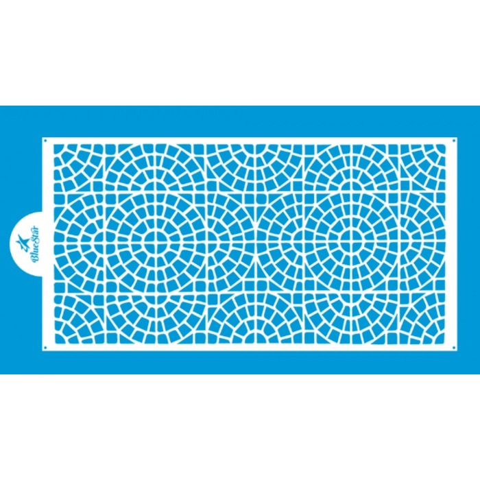 9495 -STENCIL VITRAL - BLUE STAR