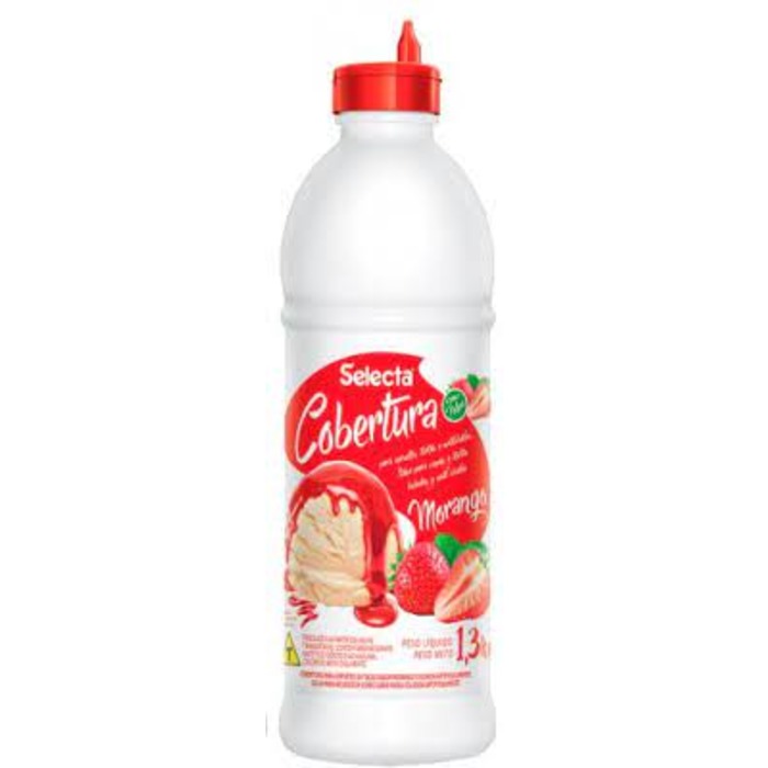 COBERTURA MORANGO 1,3KG - SELECTA DUAS RODAS