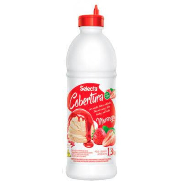 COBERTURA MORANGO 1,3KG - SELECTA DUAS RODAS
