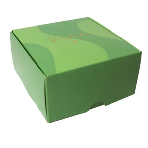 10804 CAIXA PARA 4 DOCES PISTACHE HOT STAMP 9X9X4,5CM REF13006879 - CROMUS