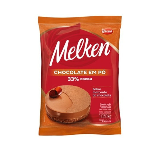 CHOCOLATE EM PÓ 33% CACAU MELKEN 1,05 KG - HARALD