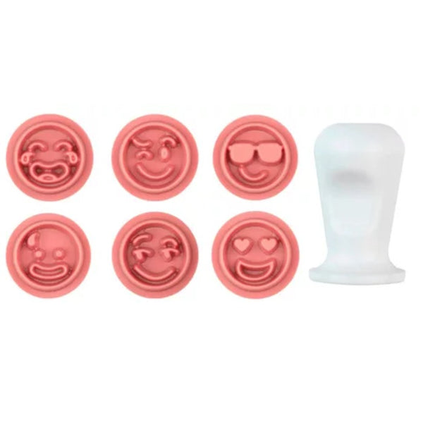 10314 KIT CARIMBOS EMOÇOES ROSA BEBÊ 2CM - BLUE STAR