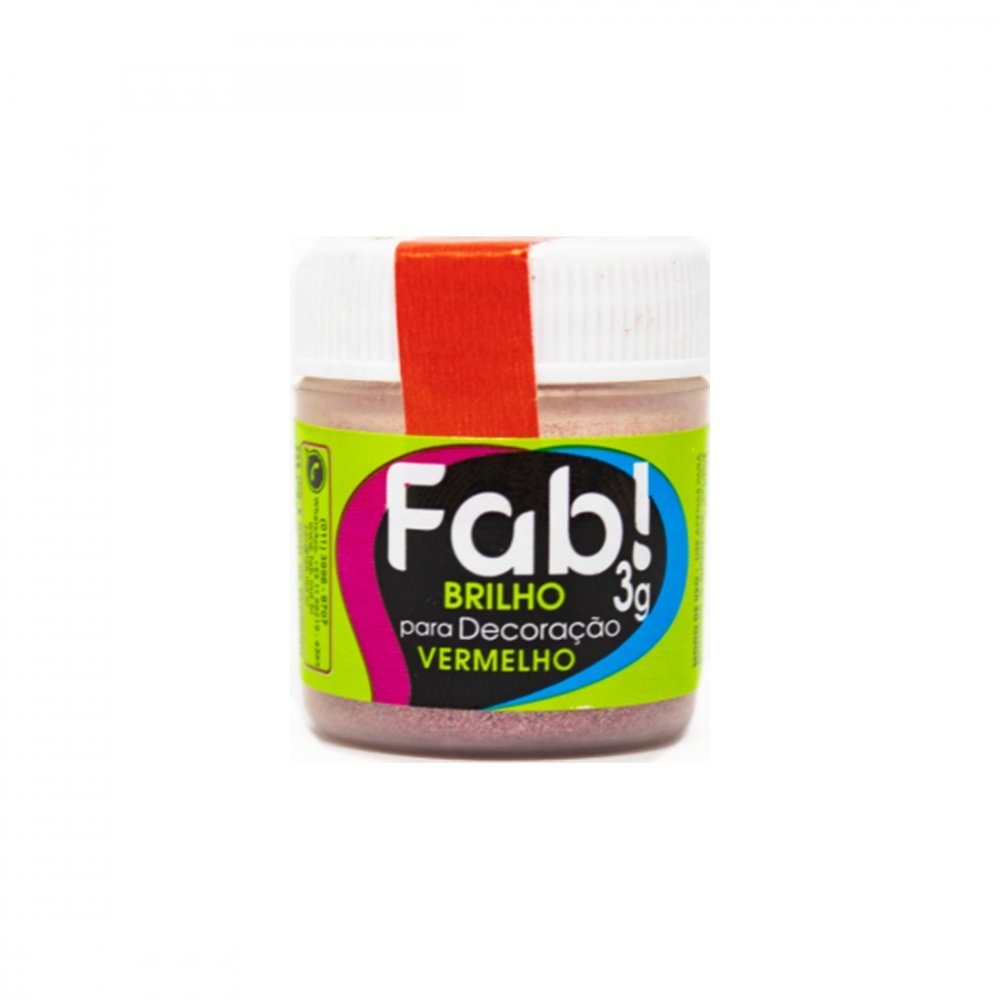1320 BRILHO PARA DECORAÇÃO VERMELHO 3G - FAB