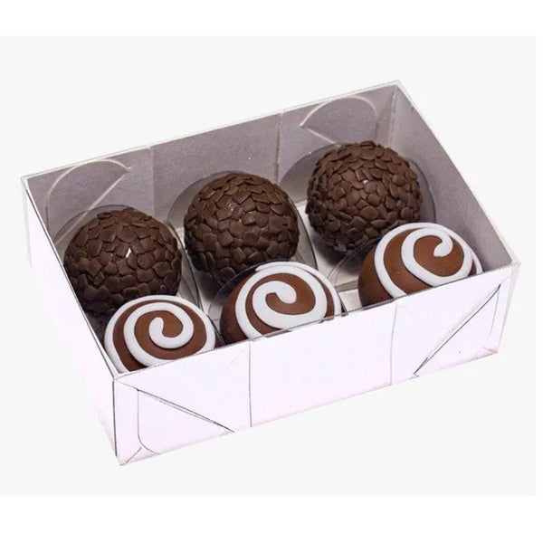 10722 CAIXA ESSENCIAL 06 DOCES BRANCO REF 5053 - IDEIA EMBALAGENS