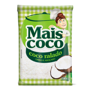 COCO RALADO ÚMIDO E ADOÇADO MAIS COCO 100G - SOCOCO