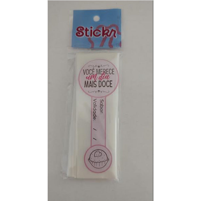 12308 LACRE COPO BOLHA MARROM COM 25 UND - STICKR