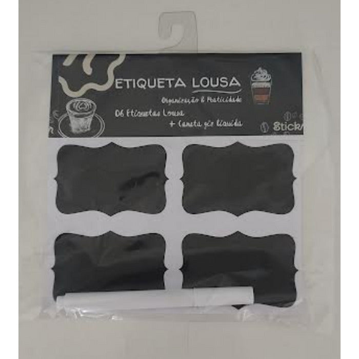 12294 ETIQUETA LOUSA MÉDIA COM 6 UND - STICKR