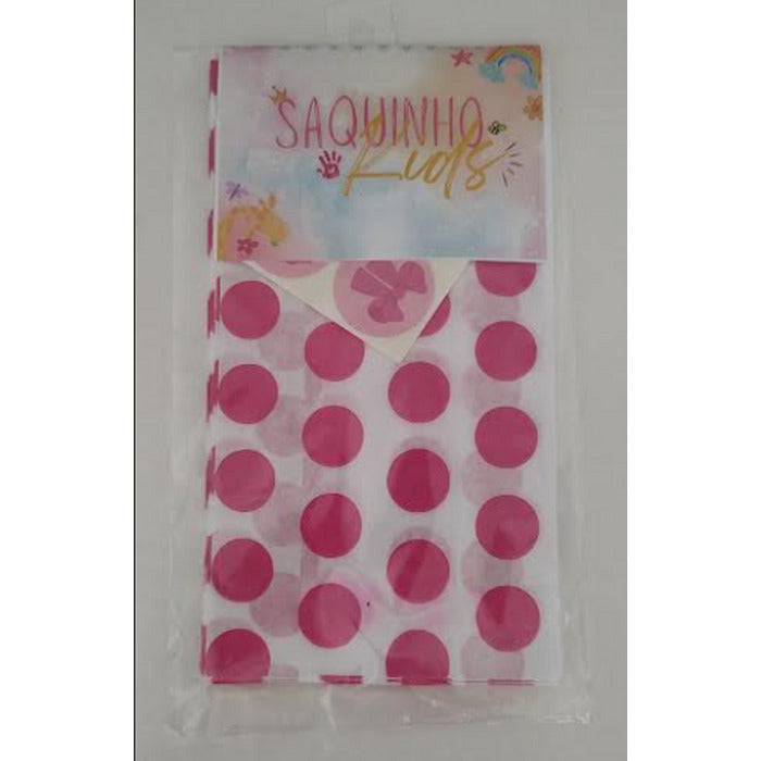 12293 SAQUINHOS BOLINHAS VERMELHAS COM 10 UND - STICKR